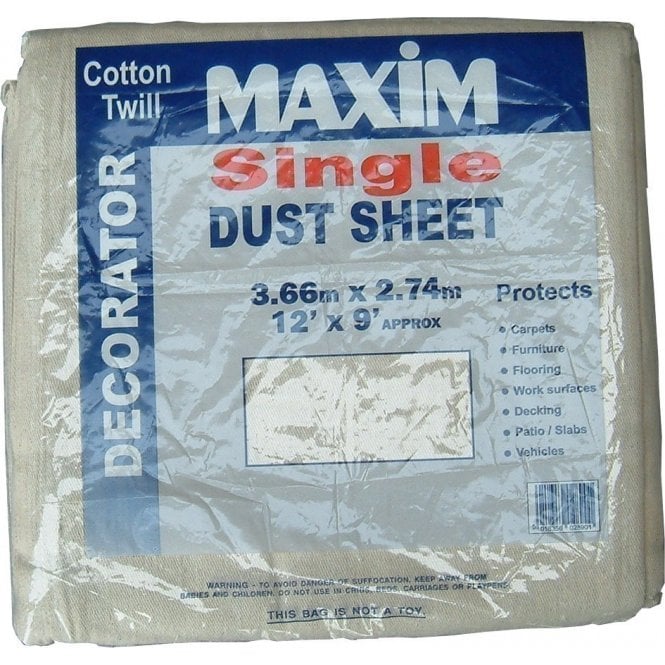12' x 9' Cotton Dust Sheet