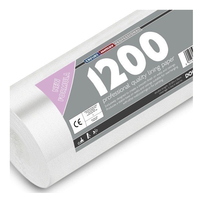 1200 Grade Lining Paper Double Roll 20m from Erfurt MAV