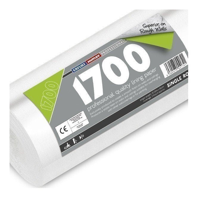 1700 Grade Lining Paper Single Roll 10m from Erfurt MAV