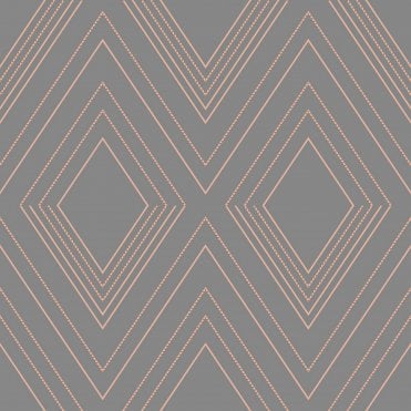 Alea Charcoal & Rose Heavyweight Embossed Vinyl Wallpaper by Muriva Couture 703042
