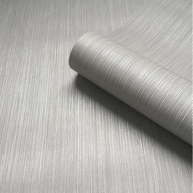Amara Plain Texture Wallpaper Silver by Belgravia Decor GB 7361