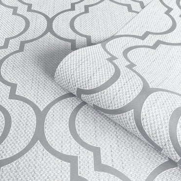 Amelie Trellis Grey Wallpaper by Belgravia Decor 3010