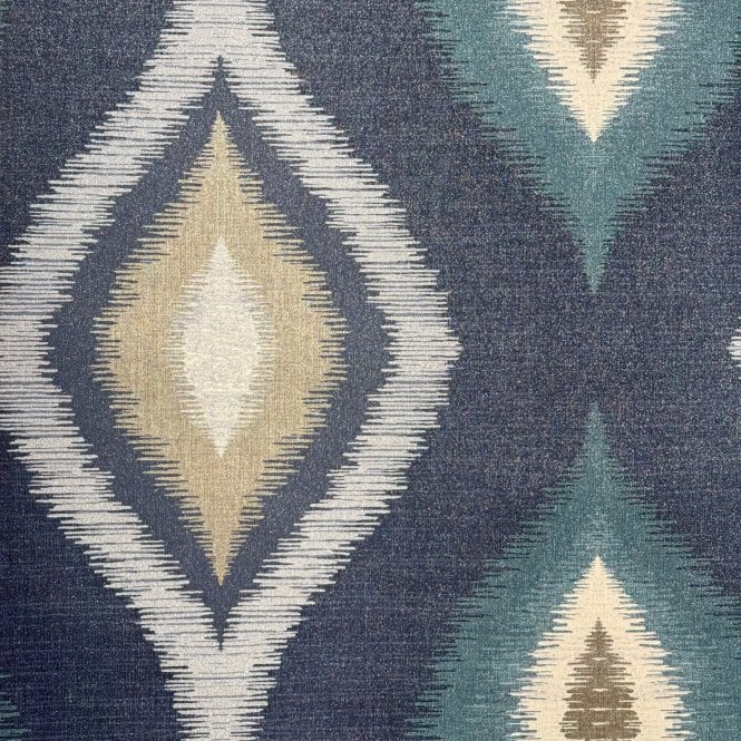 Amira Navy Wallpaper by Belgravia Decor 3740