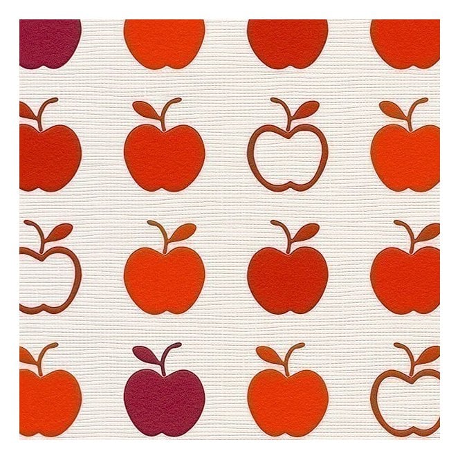 Apples Red Wallpaper by Rasch 816938