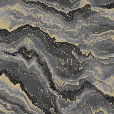 Arabella Marble Charcoal Wallpaper by Sartoria 7874