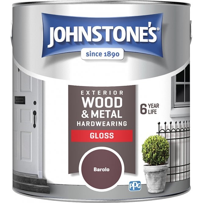 Barolo Exterior Hardwearing Gloss - Johnstones Exterior Wood & Metal Paint