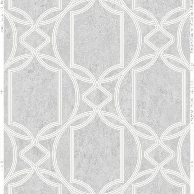 Boutique Deco Geo - Soft Grey Wallpaper by Graham & Brown 106683