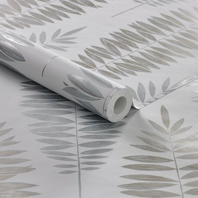 Boutique Lucia Duck Egg Wallpaper by Graham & Brown 104146