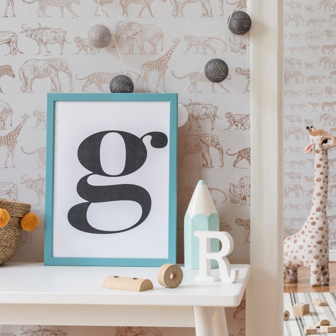Boutique Safari Cream Wallpaper by Graham & Brown 104894