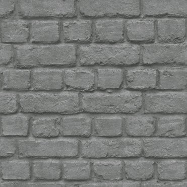 Brick Wall Effect Wallpaper in Grey by Rasch 226720
