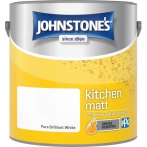 Brilliant White Kitchen Matt Emulsion Paint Can 2.5L