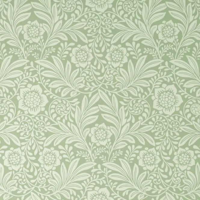 Camille Classic Floral Wallpaper Sage by Crown Archive M1744
