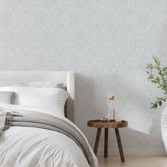 Caress Texture Grey Blown Vinyl Wallpaper by Superfresco 128172