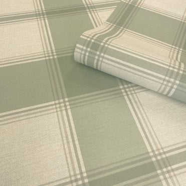 Belgravia Décor Roll | Carmella Check Wallpaper Green  GB 7159 | Zambaiti