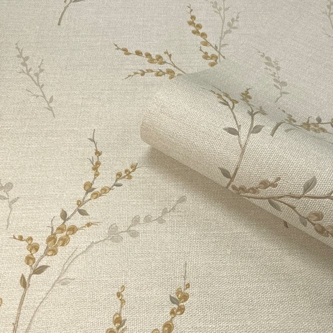 Carmella Floral Wallpaper Cream by Belgravia Decor GB 7150
