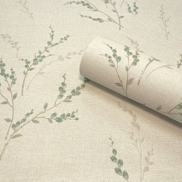 Belgravia Decor Roll | Carmella Floral Wallpaper Green GB 7152 | Zambaiti Parati