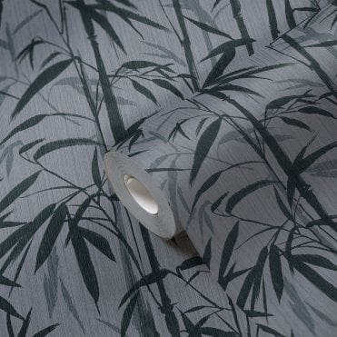 Michalsky Living Roll | Bamboo Grey / Black Wallpaper 37989-4 | AS Creation