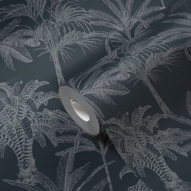 Change is Good Jungle Palms Black Wallpaper by Michalsky Living 37983-2