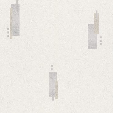 Rasch Wallpaper | Charlene Silver Motif | 455809