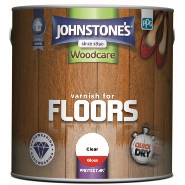 Clear Gloss - Johnstone's Interior Floor Varnish 2.5L
