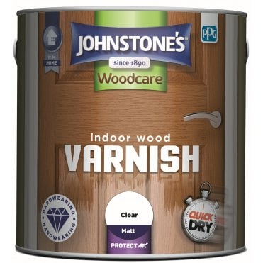 Clear Matt - Johnstone's Interior Wood Varnish 2.5L