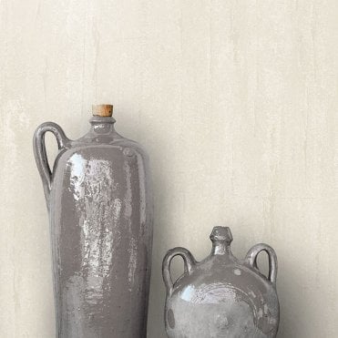 Concrete Plain Natural Wallpaper by WALL ID from Grandeco A22301