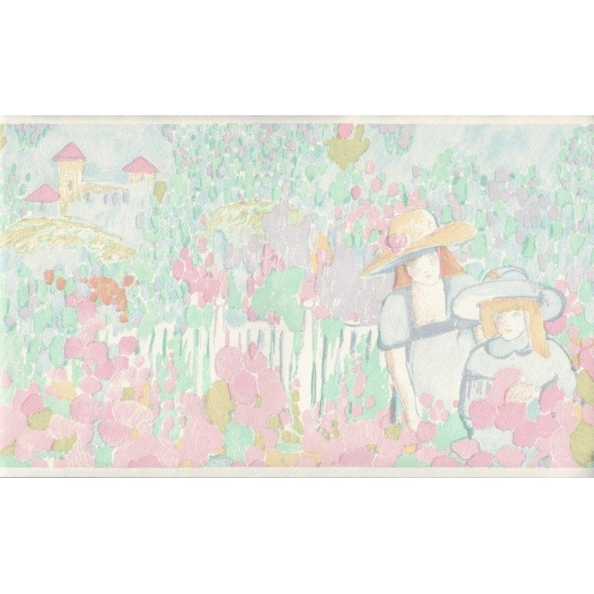 Country Girls Pastel 10 Metre Border by Coloroll 200499