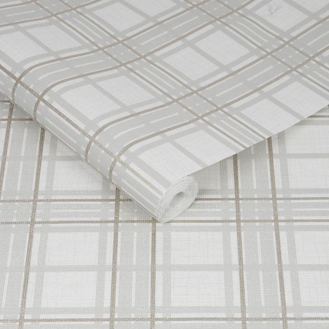 Country Tartan Natural Wallpaper by Superfresco Easy 106570