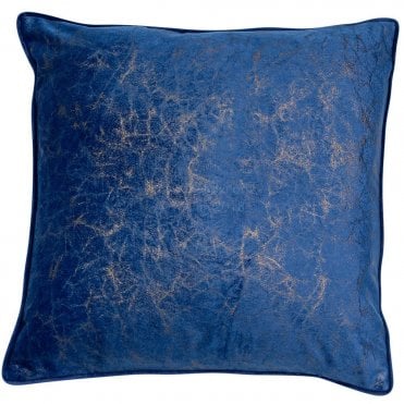 Crackle Navy Cushion | Malini