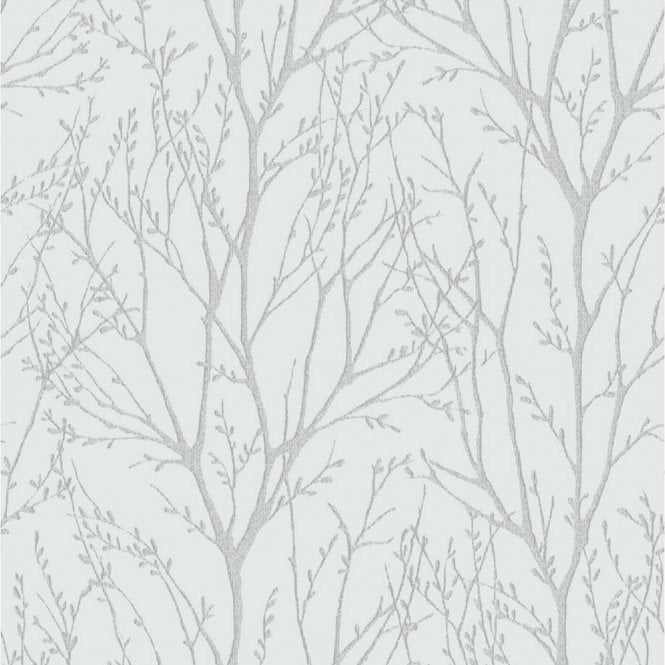 Delamere Heavyweight Wallpaper Silver by Fine Decor FD31144S