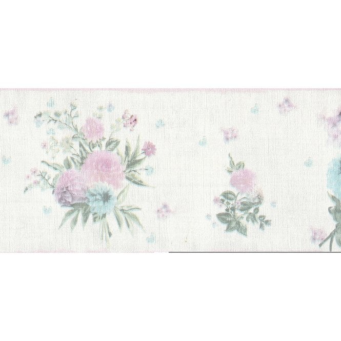 Djooz Shabby Chic White Floral Border by AS Creation 35876-5