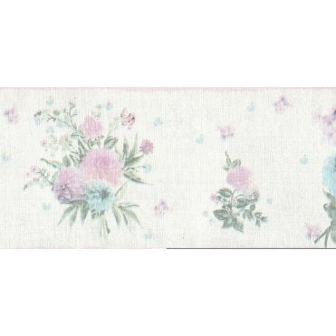Djooz Shabby Chic White Floral Border by AS Creation 35876-5