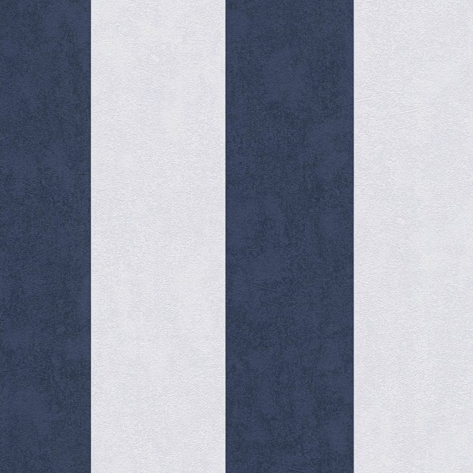 Einzelblatt Stripes Navy / Blue Wallpaper by AS Creation 35892-9