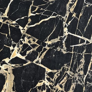 The Design Library Lifestyle | Enzo Carrara Marble Black / Gold Wallpaper 538113 | Vasari