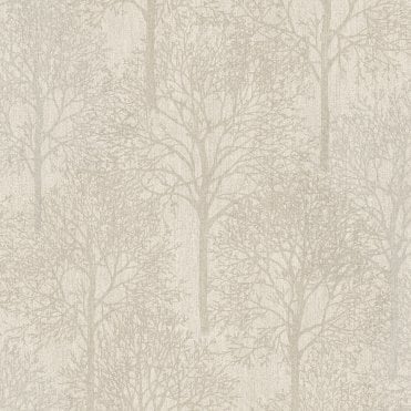 Royal House Wallpaper | Fabric Tree Taupe | A43802