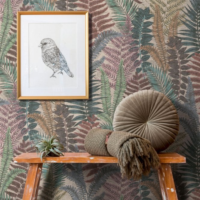 Famous Garden Tropical Fern Multi Wallpaper by AS Creation 39347-1