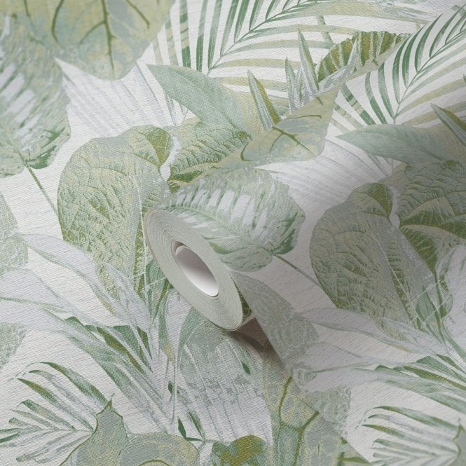Famous Garden Tropical Jungle Green Wallpaper by AS Creation 39355-4