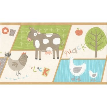 Farm Animal Self Adhesive Multi Border by Decorline DLB07531