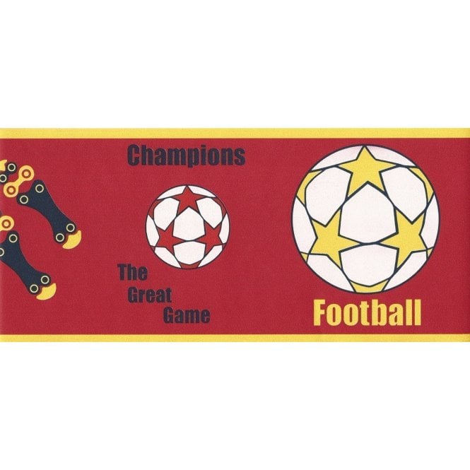 Football Red Border by Moda 6121