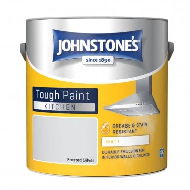 Frosted Silver Matt Emulsion - Johnstones Kitchen Matt Wall and Ceiling Paint
