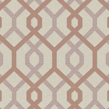 AS Creation Wallpaper | Jewel 2 Geo Rose Gold / Gold | 36874-2