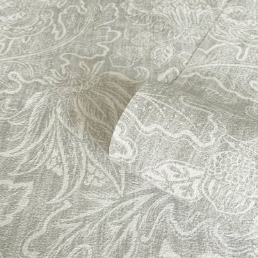 Belgravia Décor Roll| Giovanna Trail Wallpaper Grey GB 4810 | Zambaiti