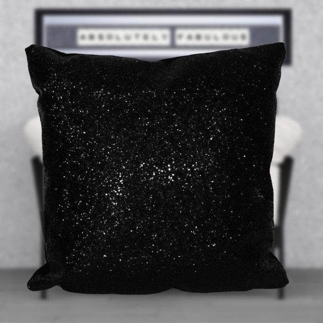 Glitter Cushion Black Onyx | 45x45cm | SHH CG-45-BLACK