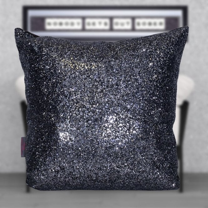 Glitter Cushion Gun Metal | 45x45cm | SHH CG-45-GUN