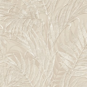 Design ID | Grace Tropical Palm Leaf Beige Wallpaper | GR322102