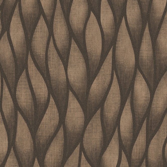 Gravity Wave Bronze Wallpaper by Grandeco Vertical Art GT3103
