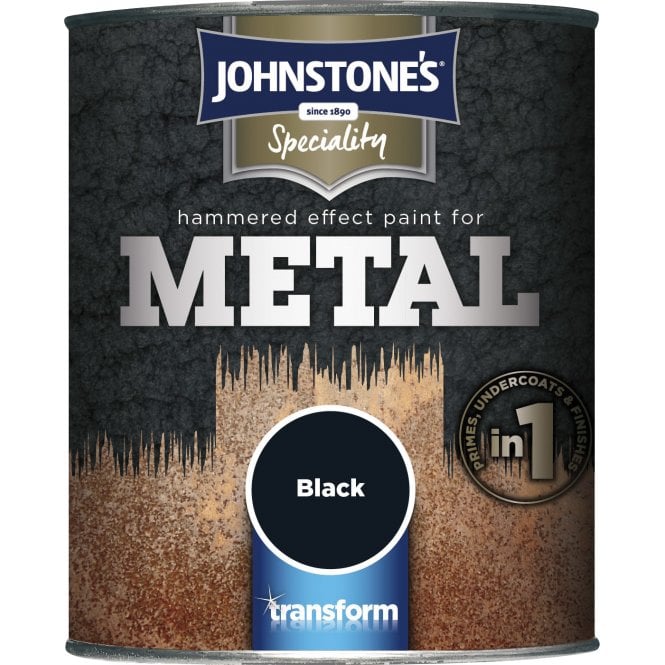 Hammered Paint For Metal Black - Johnstone's Speciality Paint