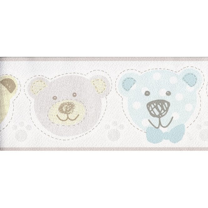Happy Kids Pale Pastels Teddy Bear Border by P+S International 05577-10