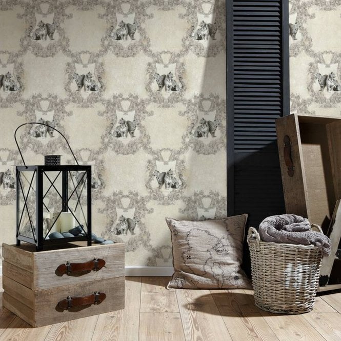 Hermitage Leopard Mono Wallpaper by AS Creation 33543-1