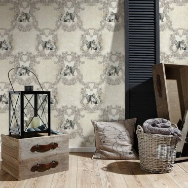 AS Creation Room | Hermitage Leopard Mono Wallpaper 33543-1 | Living Walls